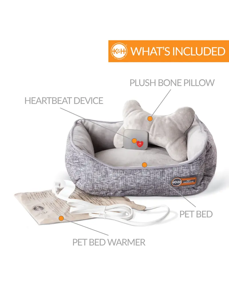 K&H Manufacturing K&H Mother's Heartbeat Heated Bed w/  Pillow