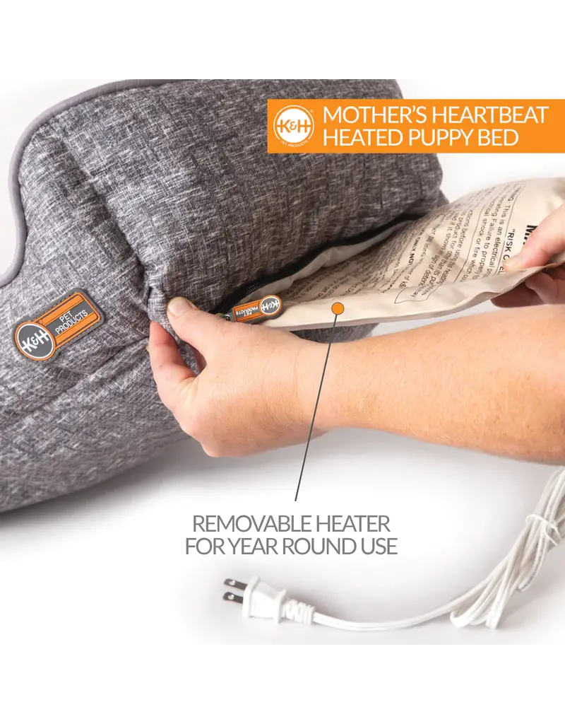 K&H Manufacturing K&H Mother's Heartbeat Heated Bed w/  Pillow