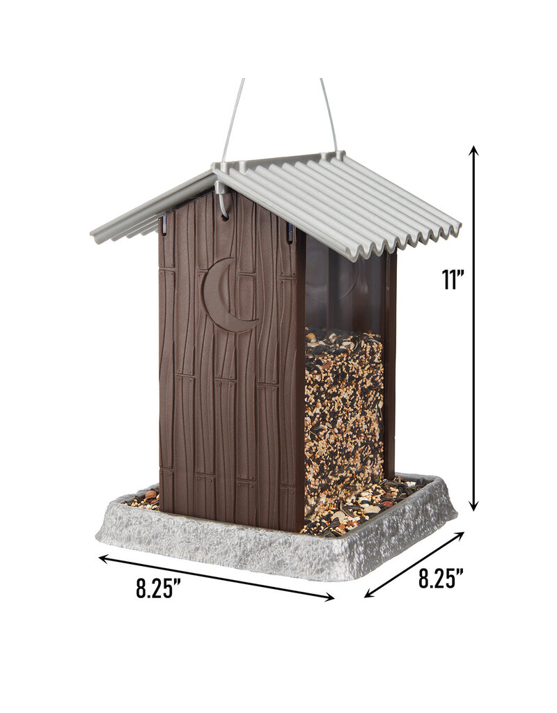 Village Collection Outhouse Bird Feeder 4.25 Lb Noah's Ark
