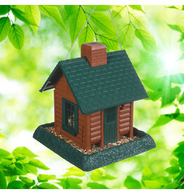 North States Industries North States Village Collection Log Cabin Bird Feeder