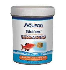 Aqueon Aqueon Stickems Freeze Dried Color Boosting Fish Food 0.42 Oz