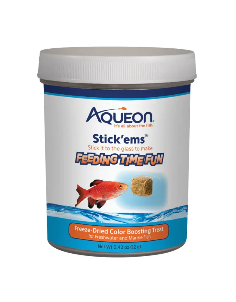 Aqueon Aqueon Stickems Freeze Dried Color Boosting Fish Food 0.42 Oz