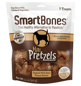 Smartbones Smartbones Mini Pretzels Dog Chews Peanut Butter 7 Ct