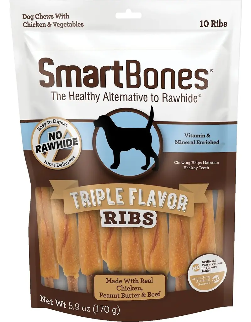 Smartbones Smartbones Triple Flavor Ribs 10 pk