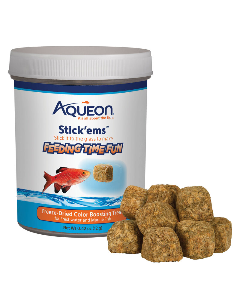 Aqueon Aqueon Stickems Freeze Dried Color Boosting Fish Food 0.42 Oz
