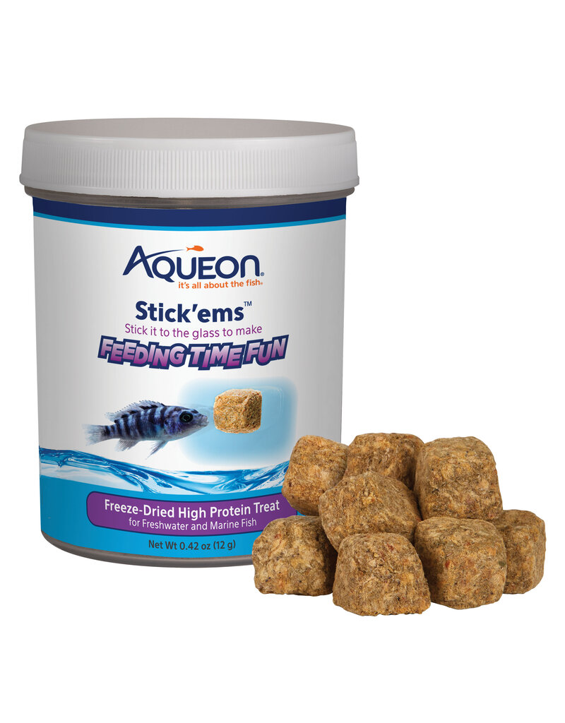 Aqueon Aqueon Stickems Freeze Dried Protein Fish Food 0.42 Oz