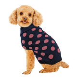 Ethical Pet Fashion Pet Sweater Contrast Dot Pink