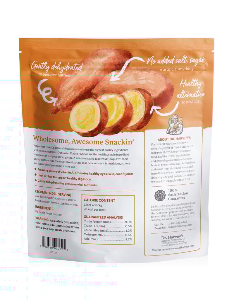 Dr Harvey Dr. Harvey's Sweet Potate'r Dog Chews 16oz