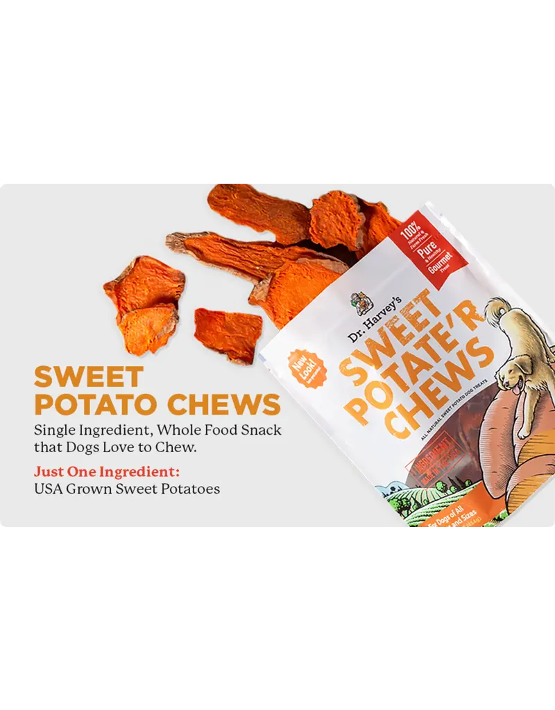 Dr. Harvey s Sweet Potate r Dog Chews 16oz Noah s Ark