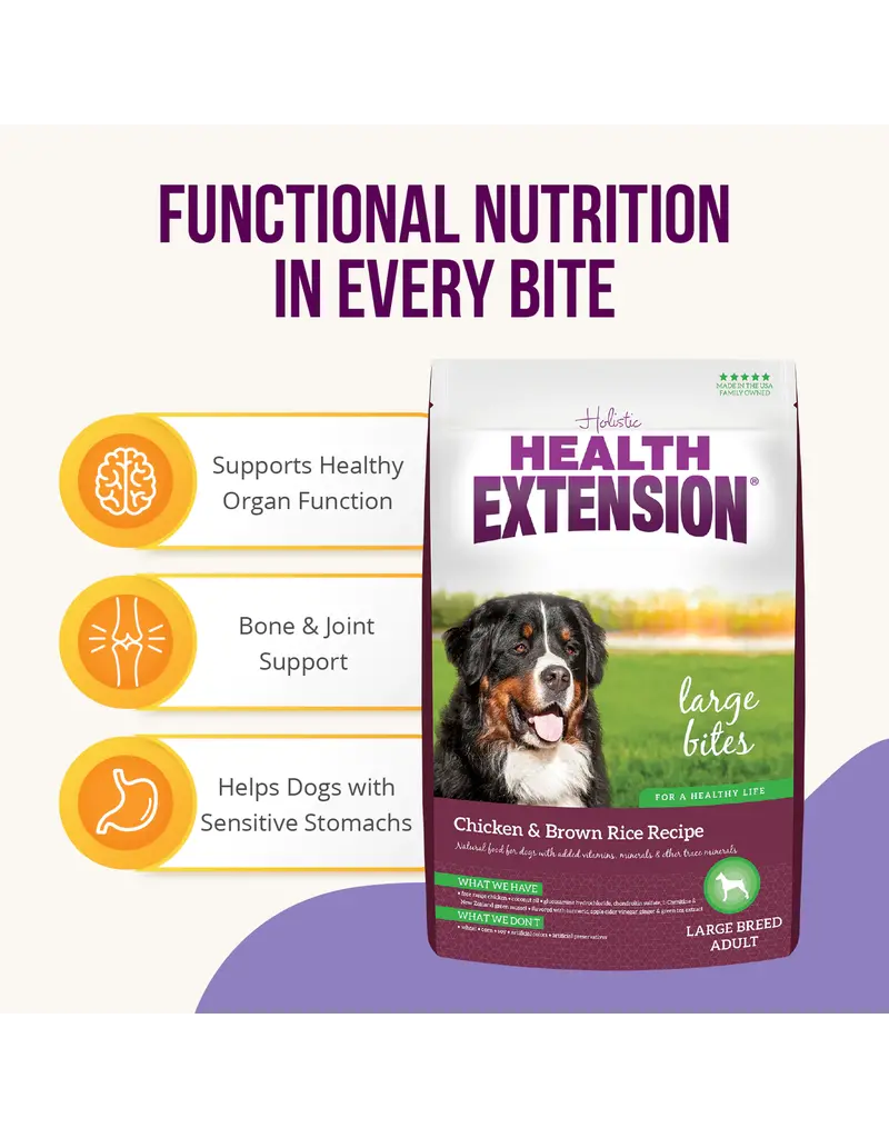 Health Extension Health Extension LB Adult Chicken & Brown Rice Dog Food 30 lb