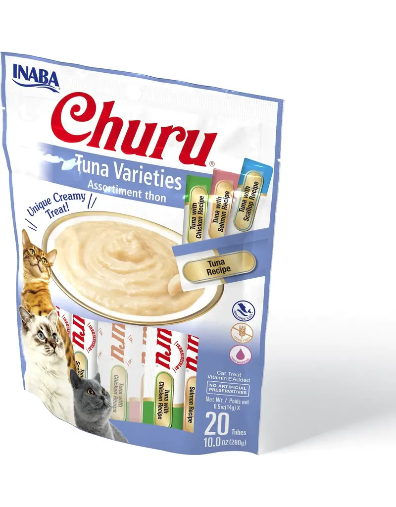Inaba Inaba Churu Puree Cat Treats Variety Box Tuna .5 Oz 20pk