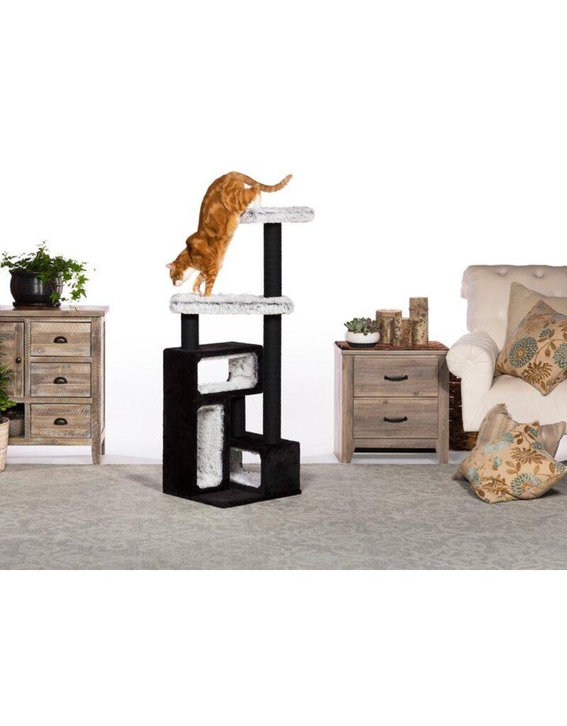 Prevue Pet Prevue Pet Domino Cat Furniture Black/Frost White