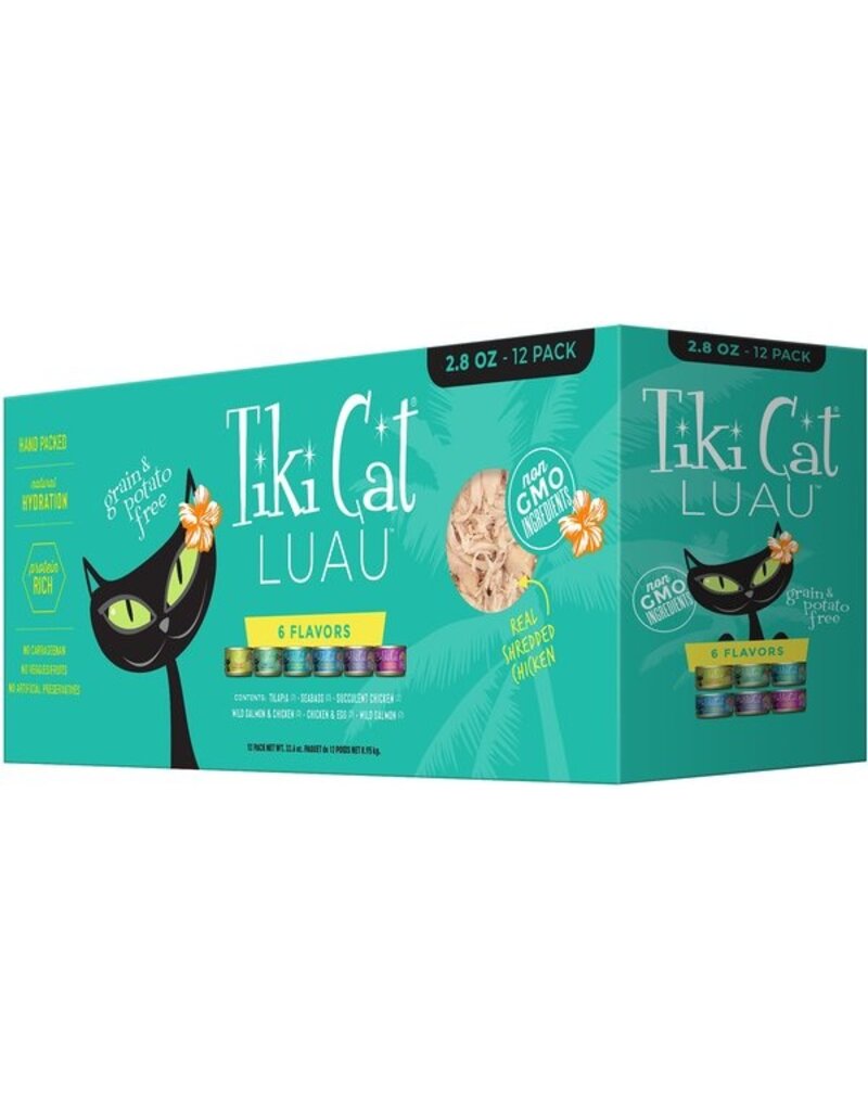 Tiki Pet Tiki Cat Luau Cat Food 12/2.8oz Can Variety Pack