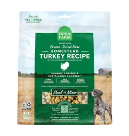 Open Farm Open Farm Freeze Dried Raw Homestead Turkey Recipe Dog Food 13.5 oz