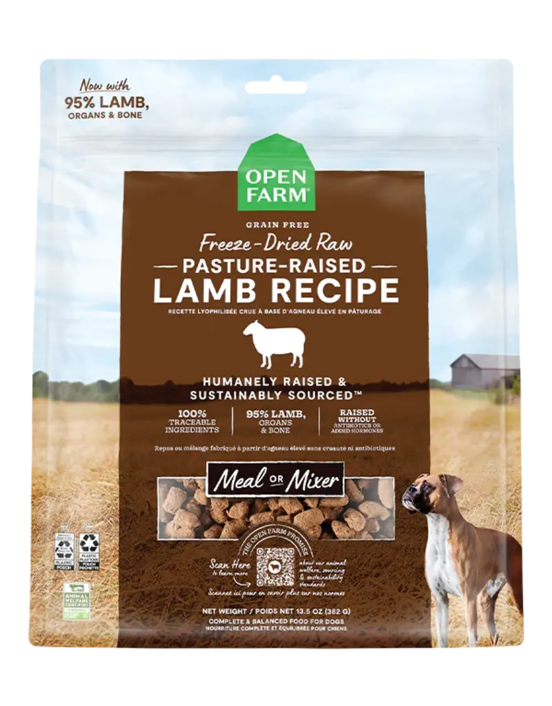 Open Farm Open Farm Freeze Dried Raw Pasture-Raised Lamb Recipe Dog Food