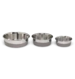 Messy Mutts Messy Mutts Stainless Steel Dog Bowl with Non-Slip Removable Silicone Base