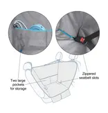 Kurgo Kurgo Heather Half Hammock Car Seat Protector Heather Grey