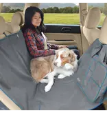 Kurgo Kurgo Heather Hammock Car Seat Protector Gray Blue