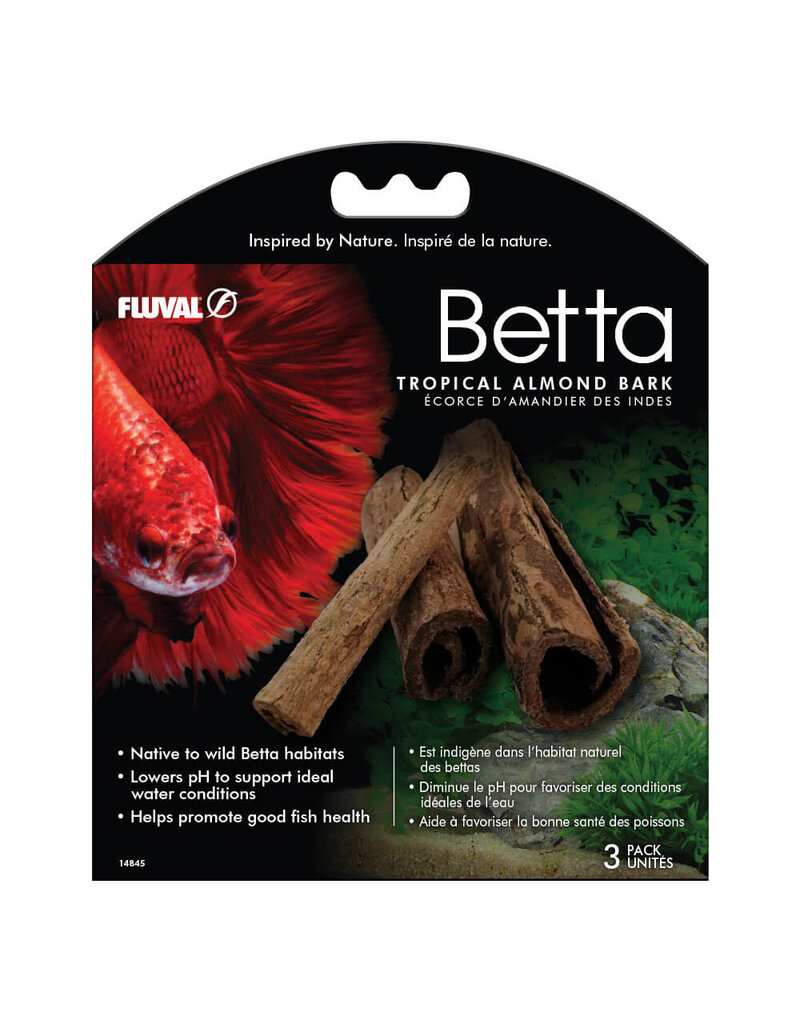 Fluval Fluval Betta Tropical Almond Bark, 3-pack