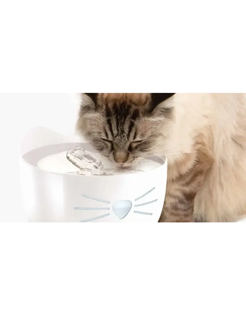 Catit Catit Pixi Stainless Steel Drinking Fountain White