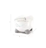 Catit Catit Pixi Stainless Steel Drinking Fountain White