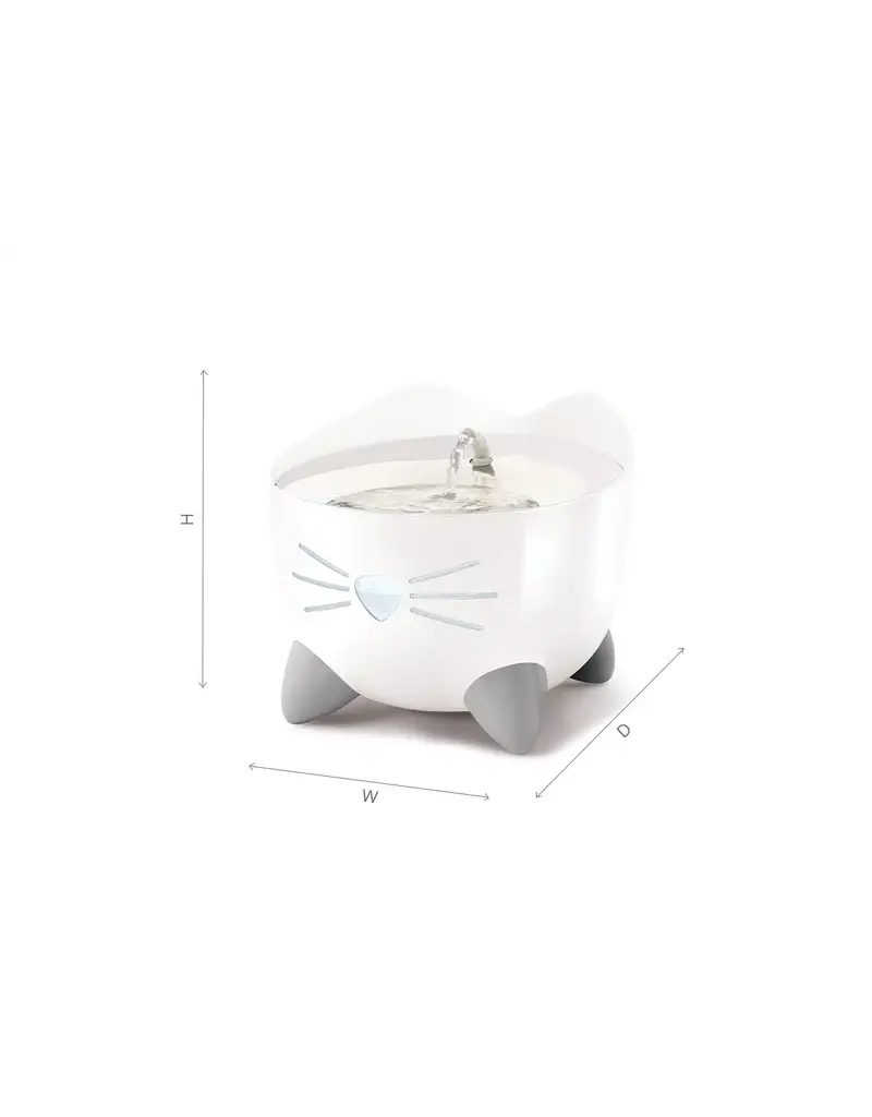 Catit Catit Pixi Stainless Steel Drinking Fountain White