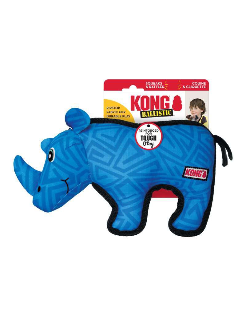 Kong Company Kong Ballistic Rhino Dog Toy