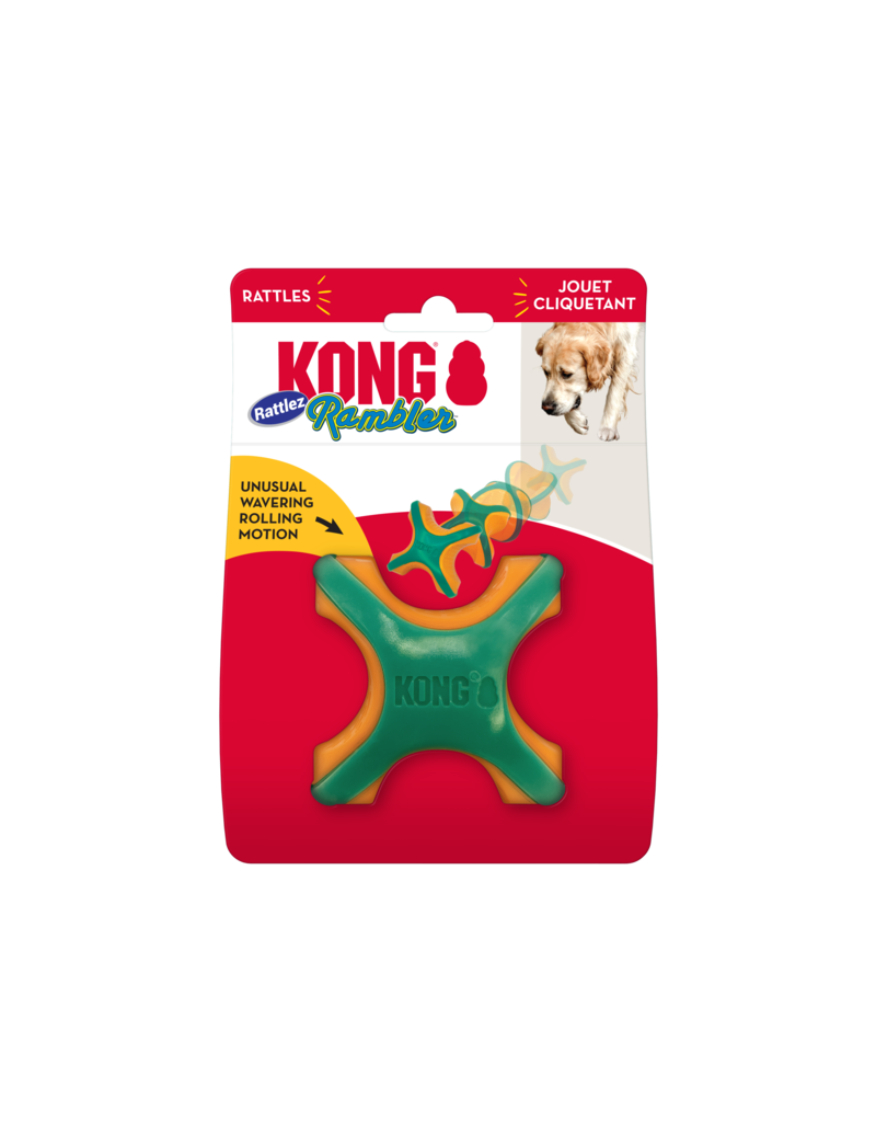 Kong Company Kong Rattlez X-Ball Toy Orange Large