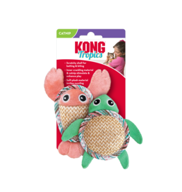 Kong Company Kong Tropical Pals 2 Pk Cat Toy Multi