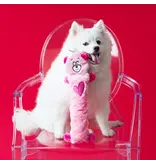 Zippy Paws ZippyPaws Jigglerz Pink Bear DogToy