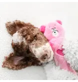 Zippy Paws ZippyPaws Jigglerz Pink Bear DogToy