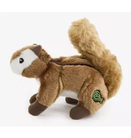 Quaker Pet Group GoDog Wildlife Plush Chipmunk Dog Toy