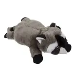 Quaker Pet Group GoDog Flatz Raccoon Flattie Dog Toy