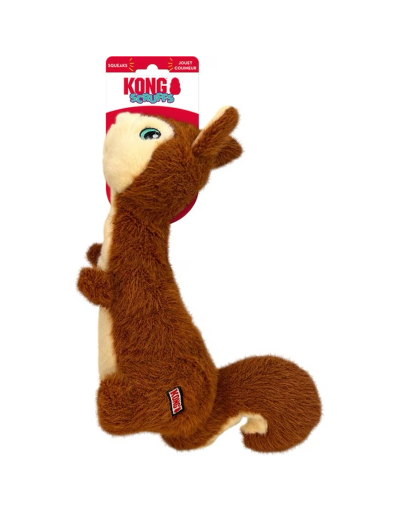 Kong Company Kong Scruffs Squirrel Dog Toy Md/Lg