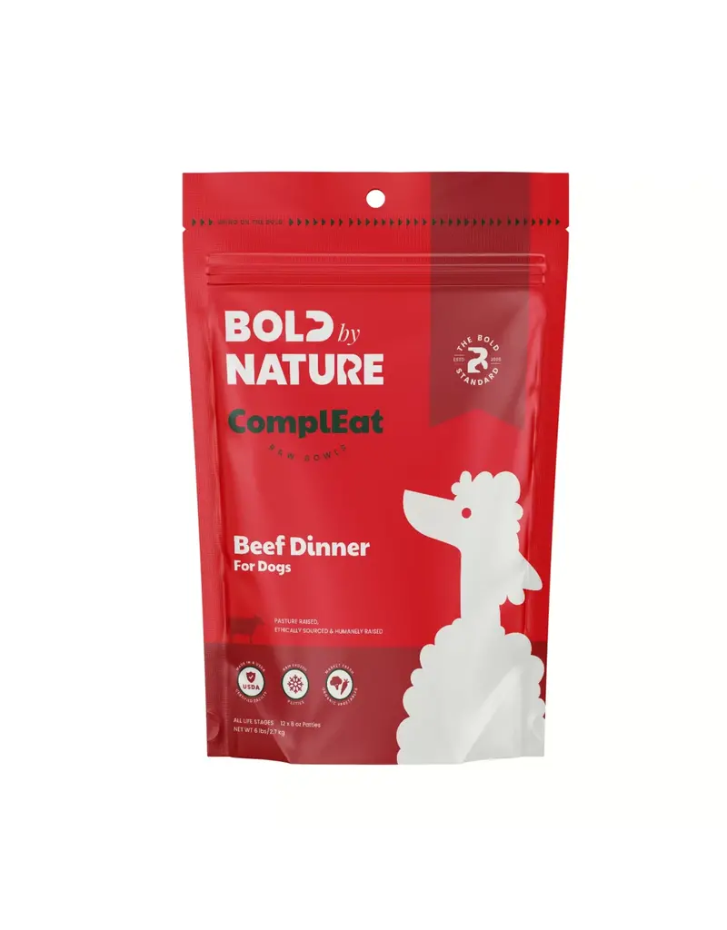 Bold by Nature Bold By Nature ComplEat Frozen Raw Dog Food Beef