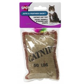 Ethical Pet Ethical Pet Jute and Feather Sack with Catnip Cat Toy