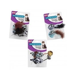 Ethical Pet Ethical Pet Animal Print Rattle with Catnip 2-pack