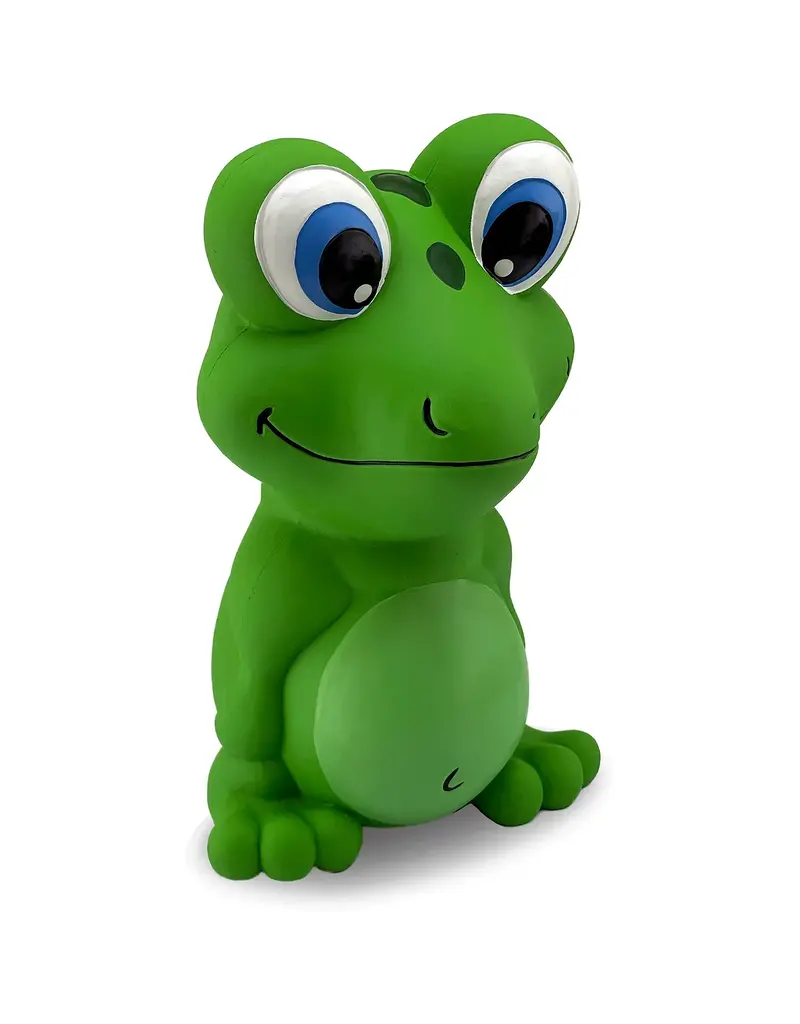 Petsport Natureflex Frog Latex Dog Toy 8 In