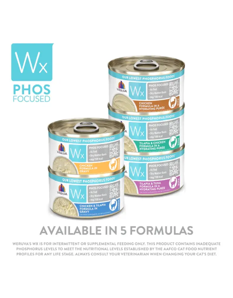 Weruva Weruva WX Tilapia & Chicken in Hydrating Puree Cat Food 3 Oz can