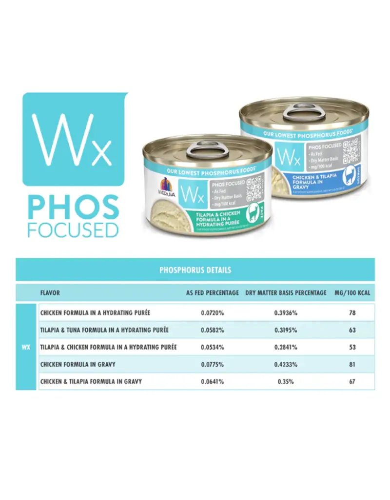 Weruva Weruva WX Tilapia & Chicken in Hydrating Puree Cat Food 3 Oz can