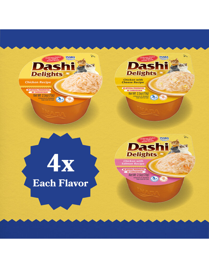 Inaba Inaba Dashi Delights Topper Flakes in Broth Variety Pack Chicken 12x2.5 Oz