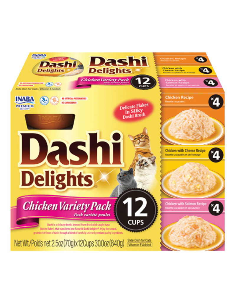 Inaba Inaba Dashi Delights Topper Flakes in Broth Variety Pack Chicken 12x2.5 Oz