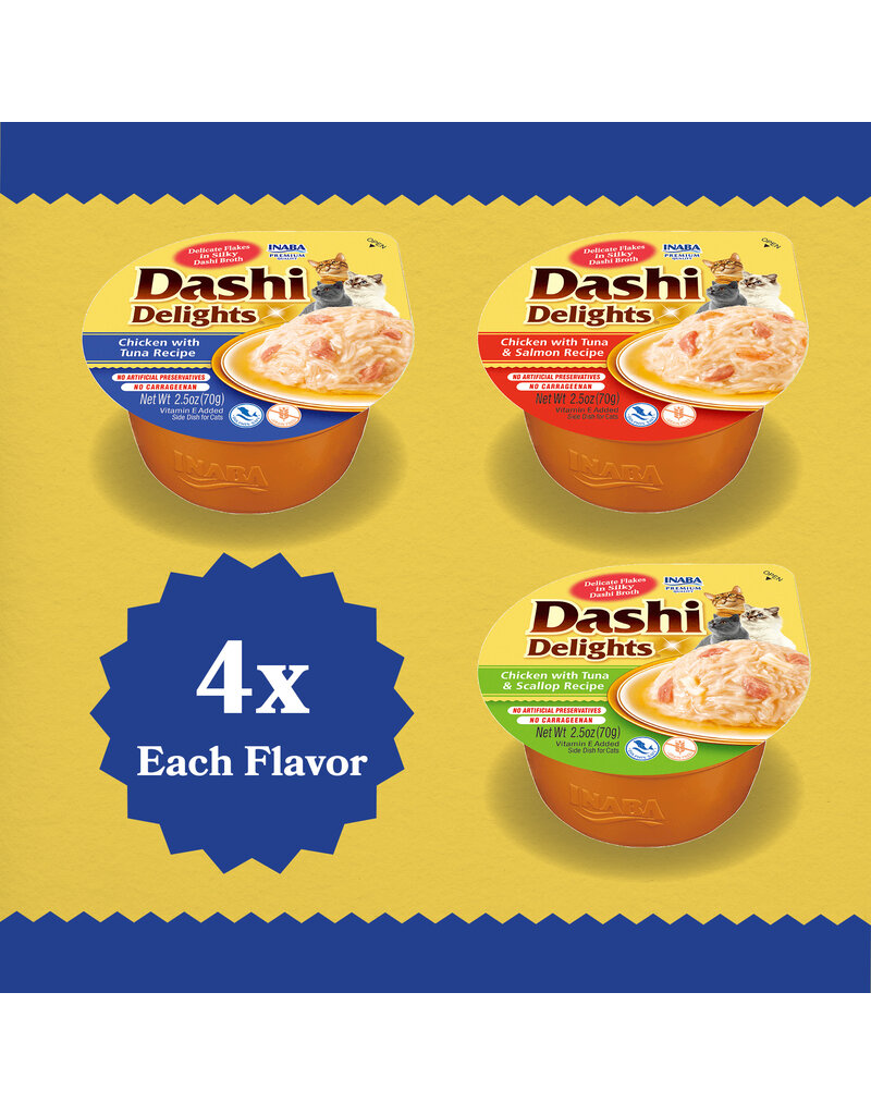 Inaba Inaba Dashi Delights Topper Flakes in Broth Variety Pack Tuna 12x2.5 Oz