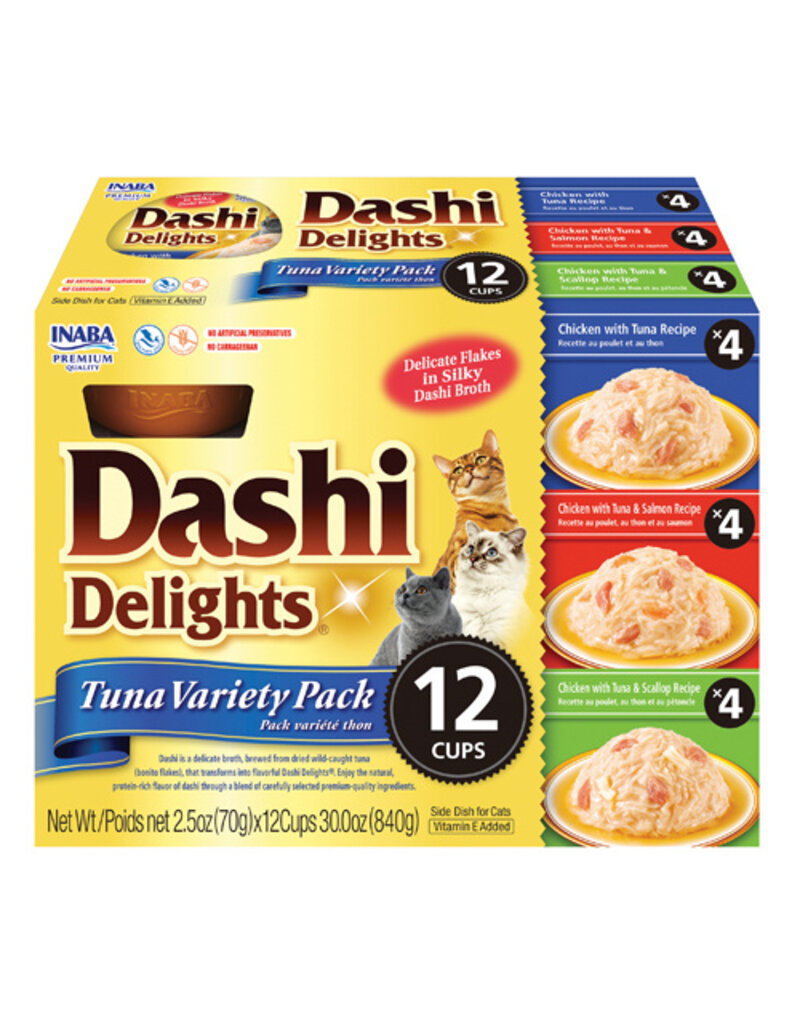 Inaba Inaba Dashi Delights Flakes in Broth Variety Pack Tuna 3 Oz