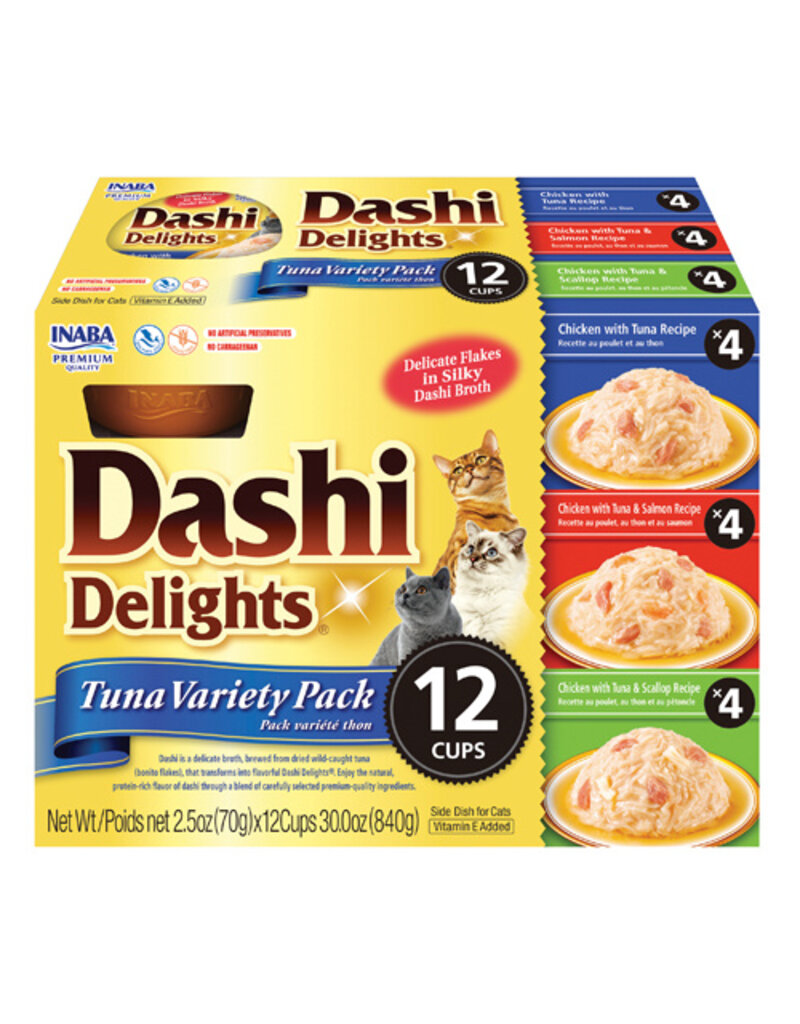 Inaba Inaba Dashi Delights Topper Flakes in Broth Variety Pack Tuna 12x2.5 Oz