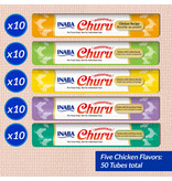 Inaba Inaba Churu Puree Cat Treats Chicken Variety  0.5 Oz 50 Pack