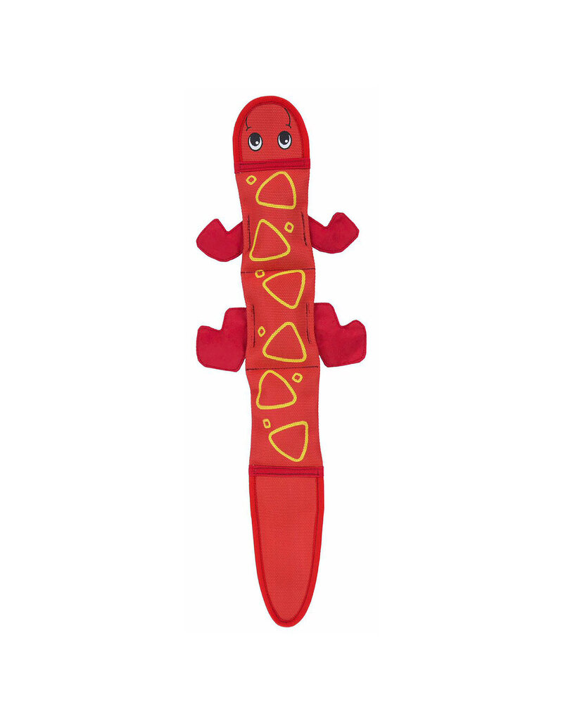 KYJEN COMPANY Fire Biterz Lizard Dog Toy Red large