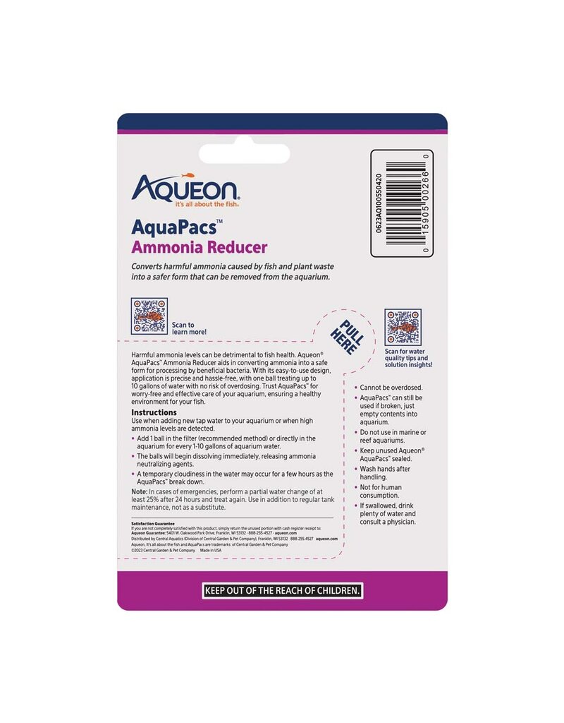 Aqueon Aqueon AquaPacs Ammonia Reducer