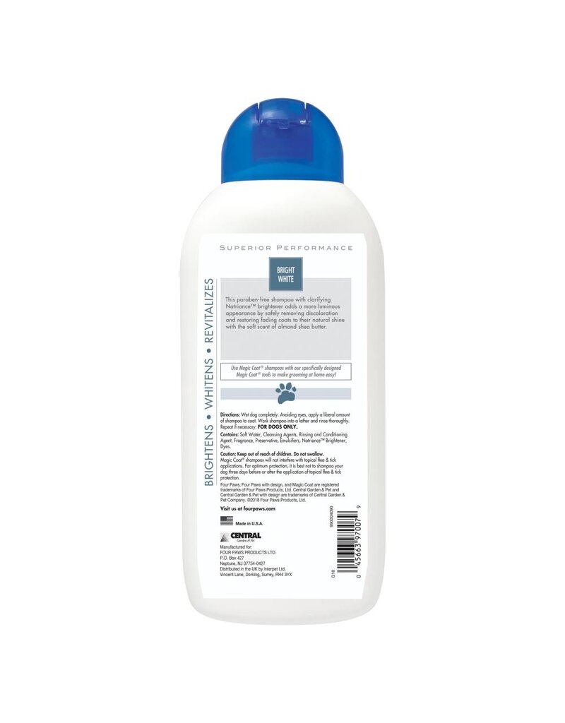 Four Paws Magic Coat Bright White Shampoo 16 Oz