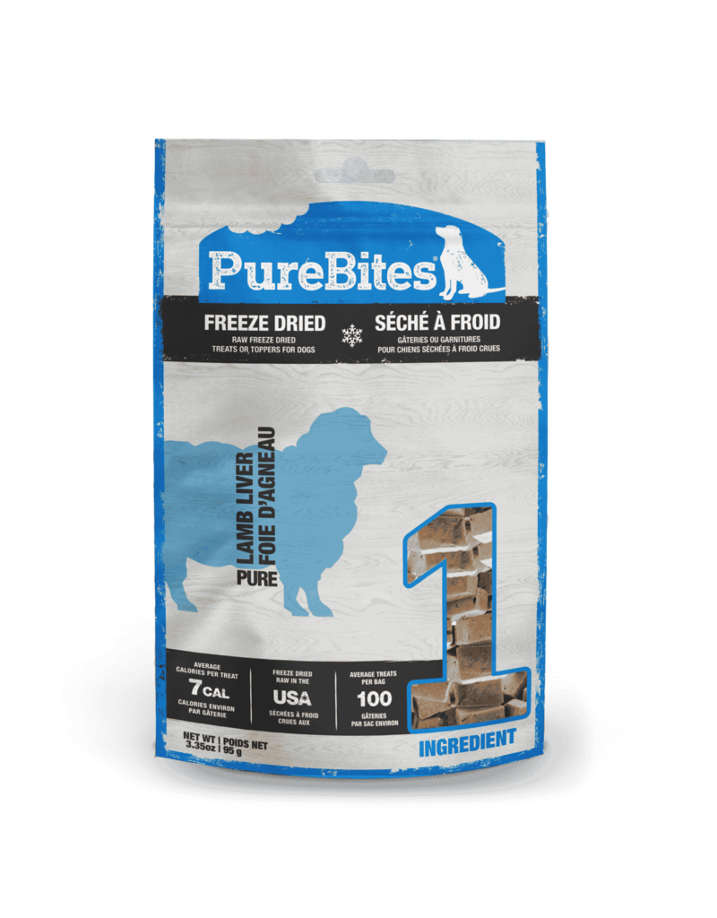 PUREBITES Purebites Freeze Dried Dog Treats Lamb Liver 3.35 Oz